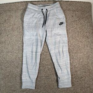 Nike Sportswear Advance Women's Pants White-Grey 837462-100 Size Medium
